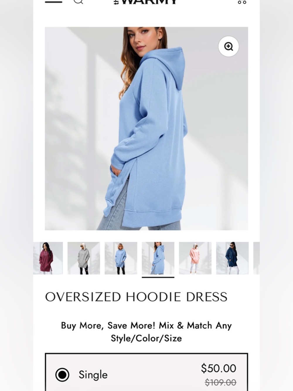The Warmy Oversized Hoodie - Picture 4 of 6